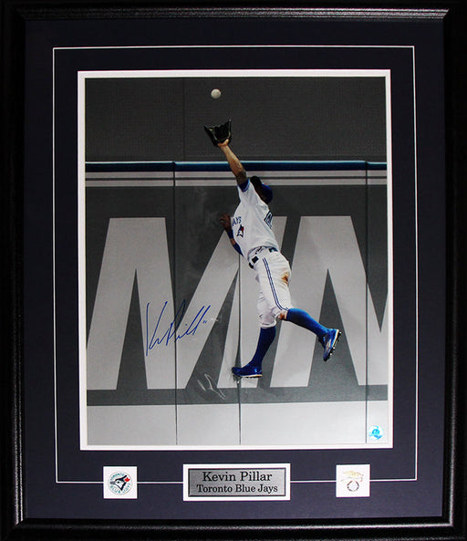 Kevin Pillar Toronto Blue jays Signed 16x20 Baseball Collector Frame