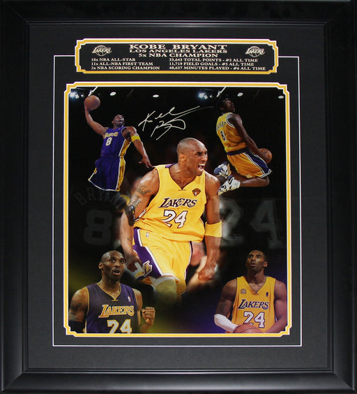 Kobe Bryant Los Angeles Lakers Facsimile Reprint Autograph 16x20 Photograph Frame