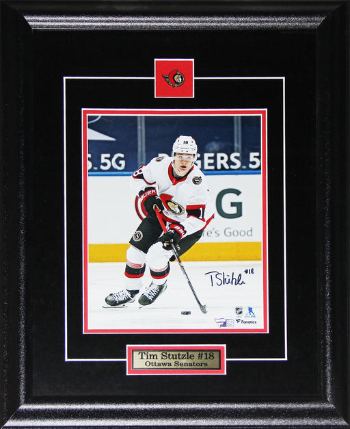Tim Stutzle Ottawa Senators Hockey Sports Memorabilia Signed 8x10 Collector Frame