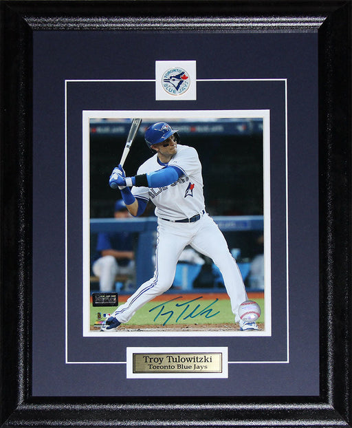 Troy Tulowitzki Toronto Blue Jays Signed 8x10 Baseball Collector Frame