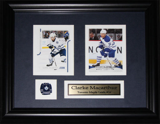 Clarke MacArthur Toronto Maple Leafs 2 Card Hockey Collector Frame