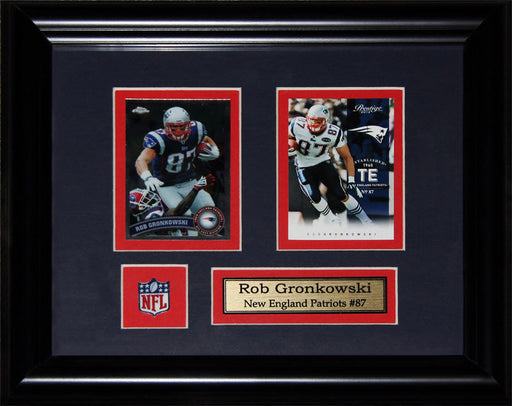 Rob Gronkowski New England Patriots 2 Card Football Collector Frame
