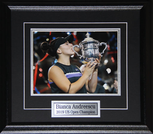 Bianca Andreescu Women's Tennis US Open Championship Trophy She The North 8x10 Frame (Kiss)