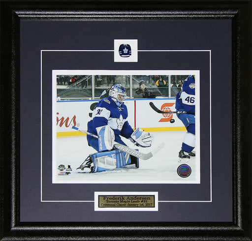 Frederik Andersen Toronto Maple Leafs Centennial Classic 8x10 Hockey Frame