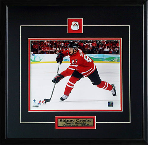 Sidney Crosby 2010 Team Canada Hockey Vancouver Winter Olympics 8x10 Frame