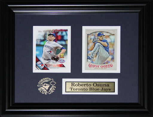 Roberto Osuna Toronto Blue Jays 2 Card Baseball Memorabilia Collector Frame