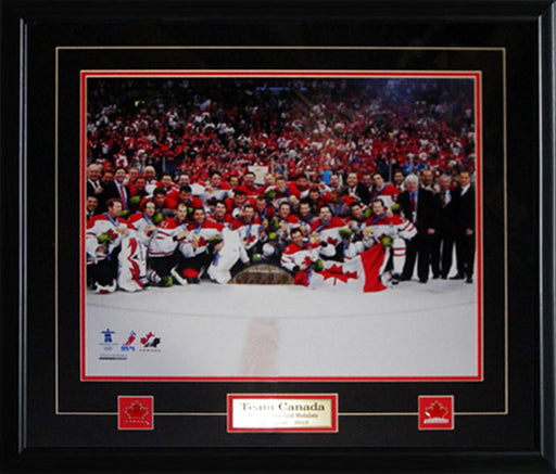 Team Canada 2010 Vancouver Winter Olympics Men's Hockey Gold Medal 16x20 Frame