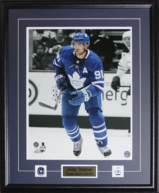 John Tavares Toronto Maple Leafs 16x20 Hockey Frame (Vertical Spotlight)