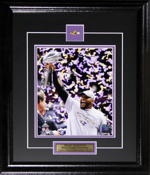 Ray Lewis Baltimore Ravens Superbowl XLVII 8x10 Football Collector Frame