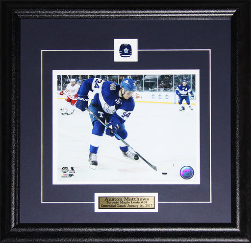 Auston Matthews Toronto Maple Leafs Centennial Classic 8x10 Hockey Frame
