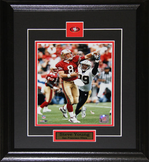 Steve Young San Francisco 49ers 8x10 Football Memorabilia Collector Frame