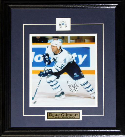 Doug Gilmour Toronto Maple Leafs Signed 8x10 Hockey Collector Frame