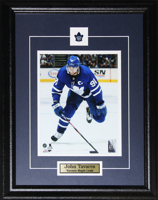 John Tavares Toronto Maple Leafs Hockey Memorabilia Collector 8x10 Frame (Blue Hustle)