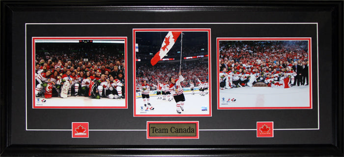 Team Canada 2010 Vancouver Winter Olympics Men & Women Sidney Crosby 3 Photo Frame