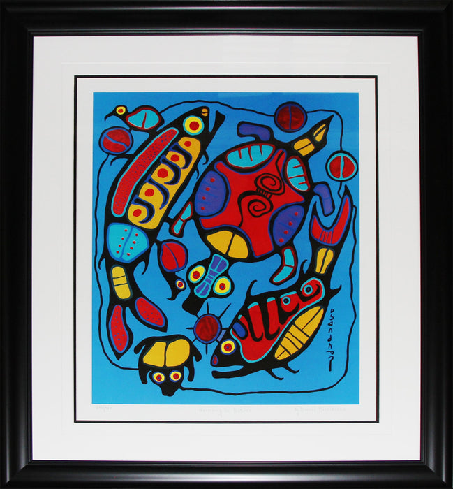 Harmony in Nature Limited Edition /950 Native Indian Heritage Art Print by Norval Morrisseau