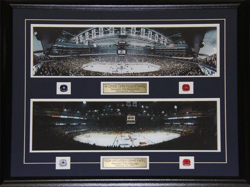 Toronto Maple Leafs Gardens Air Canada Center Last First Game Hockey Frame