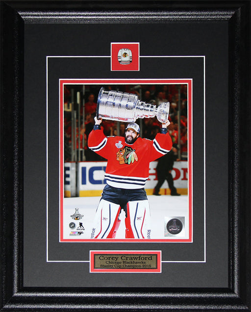 Corey Crawford Chicago Blackhawks 2015 Stanley Cup 8x10 Hockey Frame