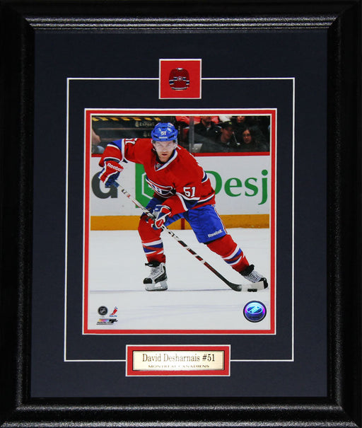 David Desharnais Montreal Canadiens 8x10 Hockey Memorabilia Collector Frame