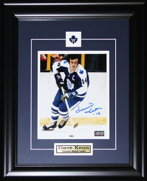 Dave Keon Toronto Maple Leafs Hockey Sports Memorabilia Collector Signed 8x10 Frame