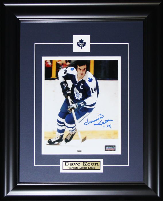 Dave Keon Toronto Maple Leafs Hockey Sports Memorabilia Collector Signed 8x10 Frame