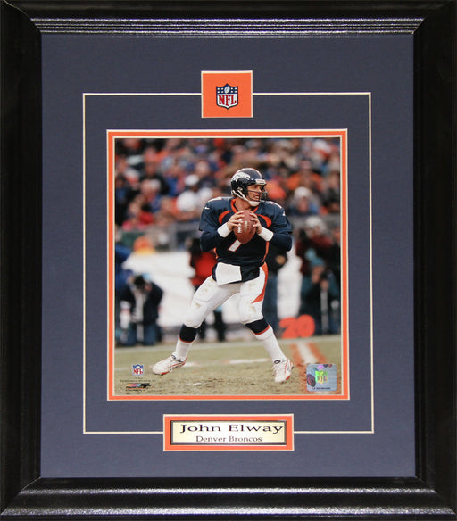 John Elway Denver Broncos 8x10 Football Memorabilia Collector Frame