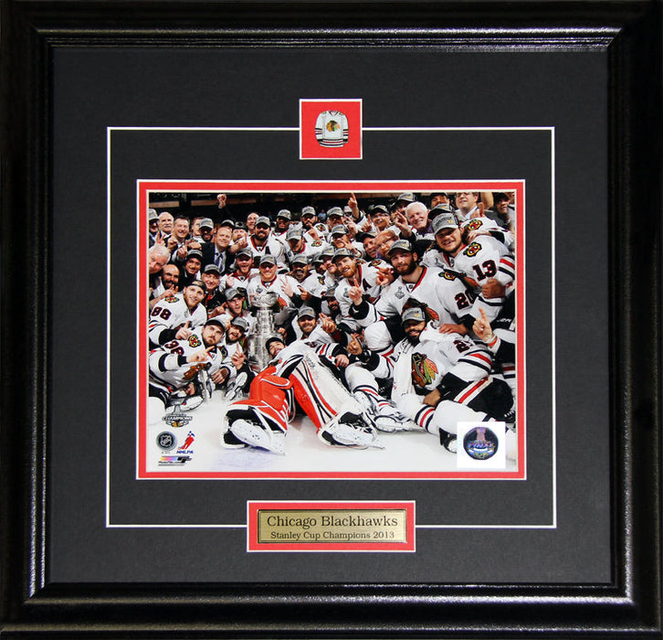 2013 Chicago Blackhawks Stanley Cup Team 8x10 Hockey Collector Frame