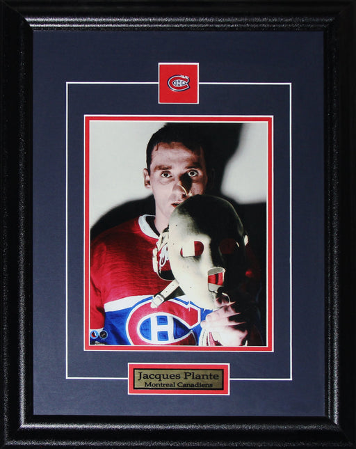 Jacques Plante Montreal Canadiens The Goalie Mask 8x10 Hockey Collector Frame