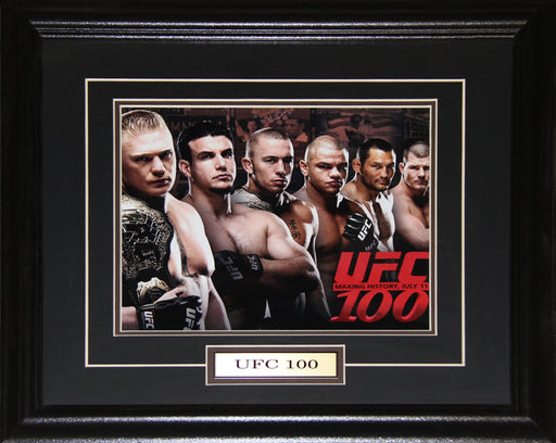 UFC 100 Lesnar Vs. Mir MMA Mixed Martial Arts 8x10 Memorabilia Collector Frame