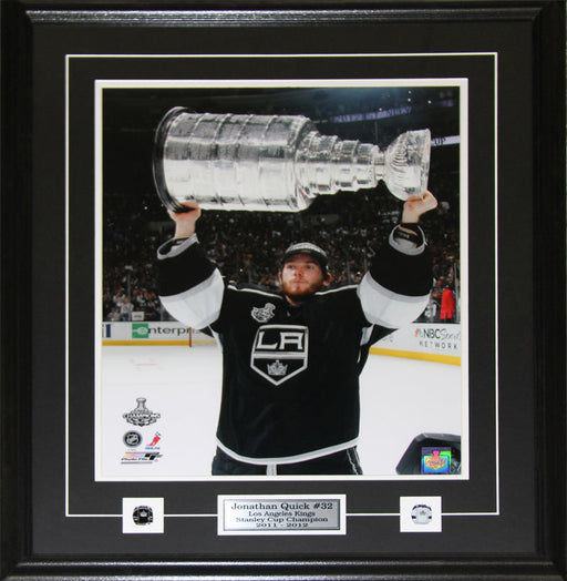 Jonathan Quick Los Angeles Kings Stanley Cup 16x20 Hockey Collector Frame
