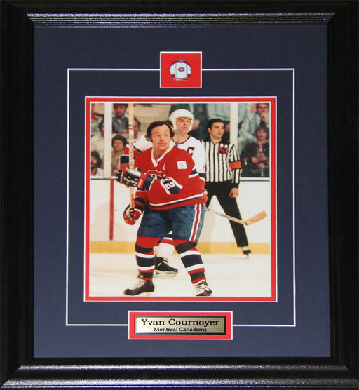 Yvan Cournoyer Montreal Canadiens 8x10 Hockey Memorabilia Collector Frame