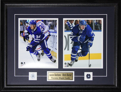 Auston Matthews & Mitch Marner Toronto Maple Leafs 2 Photo Hockey Frame