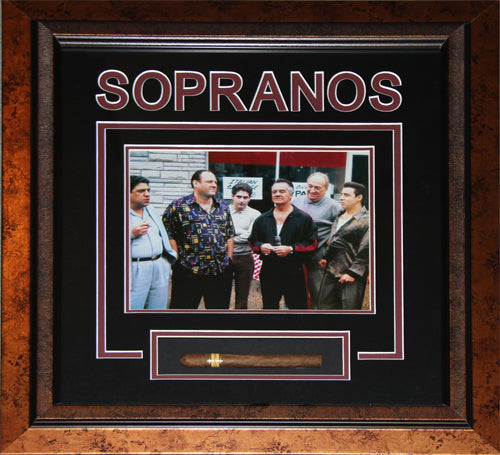 The Sopranos 8x10 James Gandolfini HBO Gangster Television Show Cigar Frame