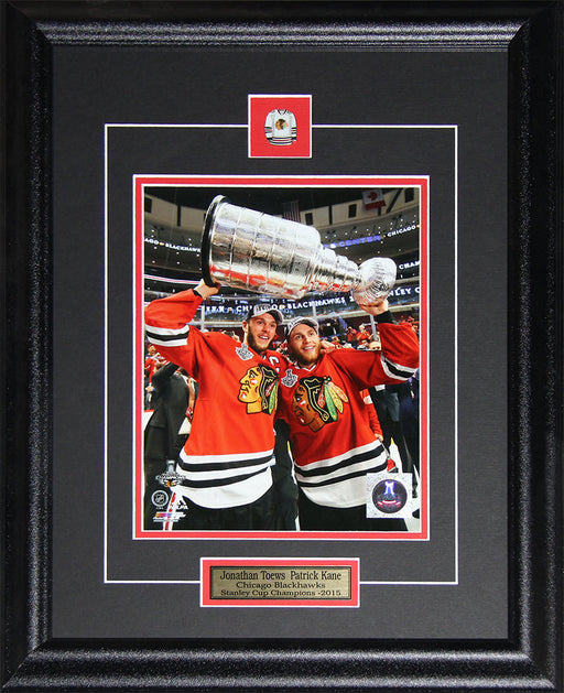 Jonathan Toews & Patrick Kane Chicago Blackhawks 2015 Stanley Cup 8x10 Hockey Frame