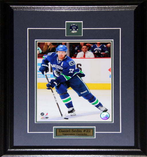 Daniel Sedin Vancouver Canucks 8x10 Hockey Memorabilia Collector Frame