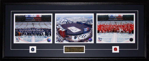 2014 Winter Classic Toronto Maple Leafs Detroit Red Wings 3 Photo Hockey Frame
