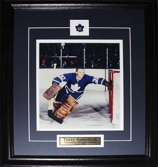 Terry Sawchuk Toronto Maple Leafs 8x10 Hockey Memorabilia Collector Frame