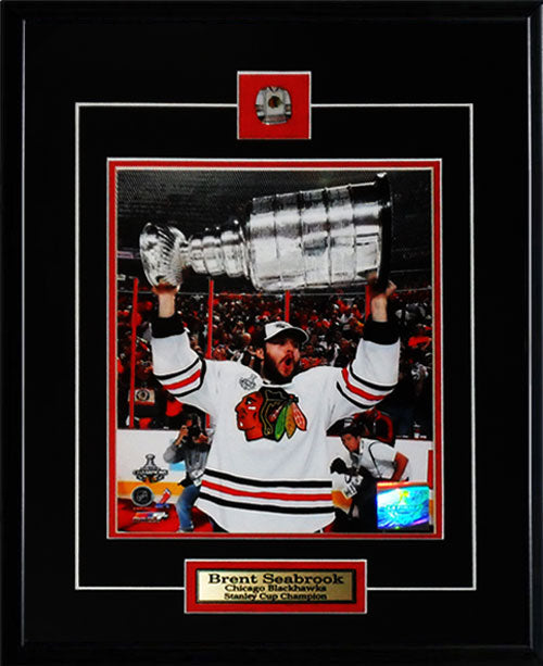 Brent Seabrook Chicago Blackhawks Stanley Cup 8x10 Hockey Collector Frame