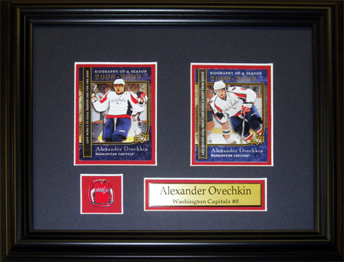 Alexander Ovechkin Washington Capitals 2 Card Hockey Collector Frame