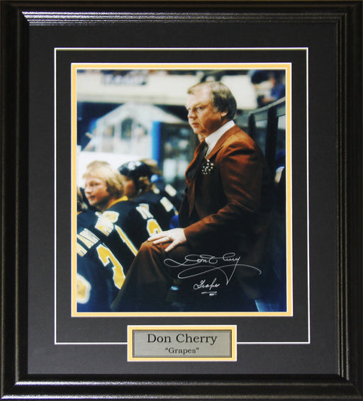 Don Cherry Signed 11x14 Hockey Memorabilia Collector Frame