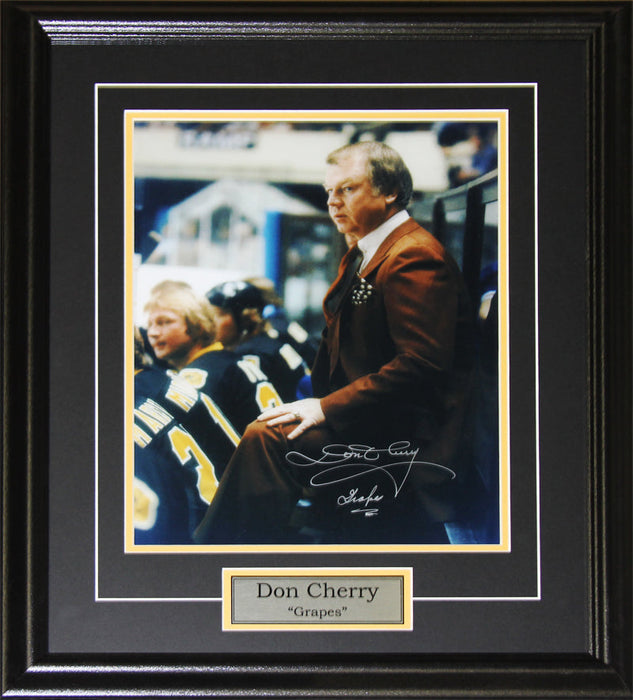 Don Cherry Signed 11x14 Hockey Memorabilia Collector Frame