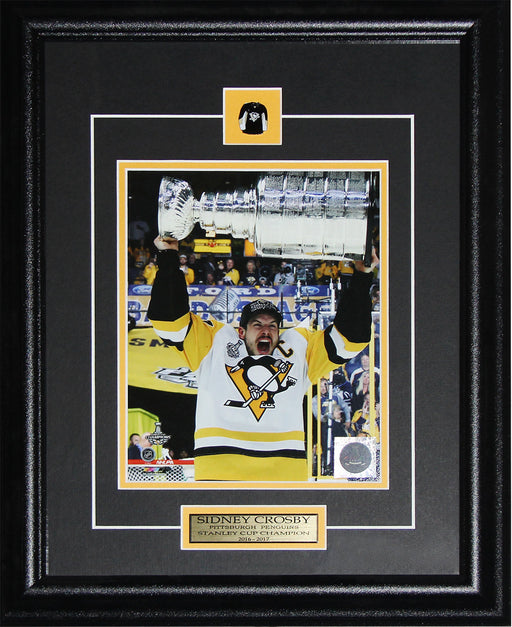 Sidney Crosby Pittsburgh Penguins 2017 Stanley Cup 8x10 Hockey Frame