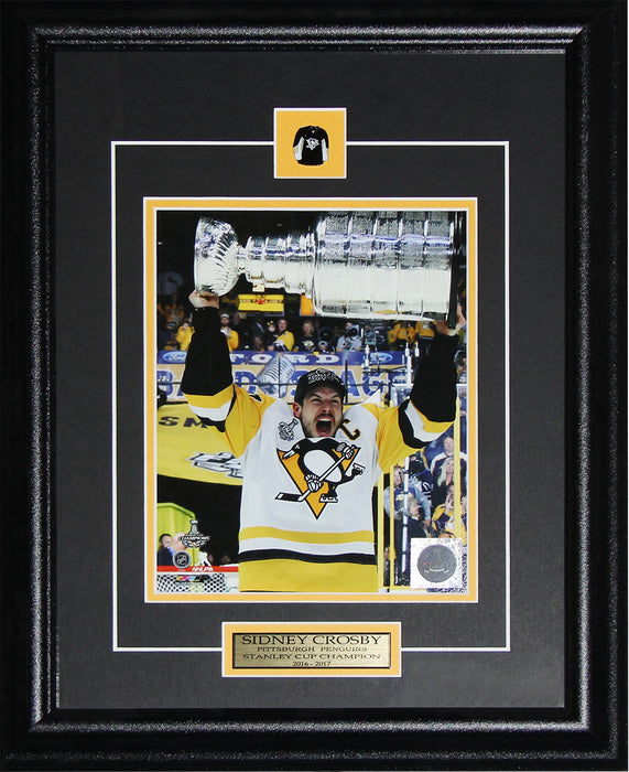 Sidney Crosby Pittsburgh Penguins 2017 Stanley Cup 8x10 Hockey Frame