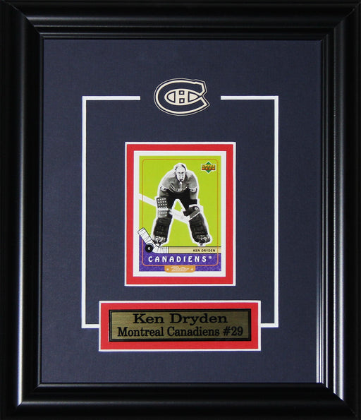Ken Dryden Montreal Canadiens Single Card Hockey Memorabilia Collector Frame
