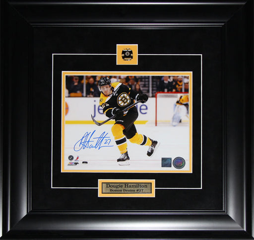 Dougie Hamilton Boston Bruins Signed 8x10 Hockey Memorabilia Collector Frame
