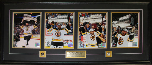 2011 Boston Bruins Stanley Cup 4 Photograph Hockey Collector Frame