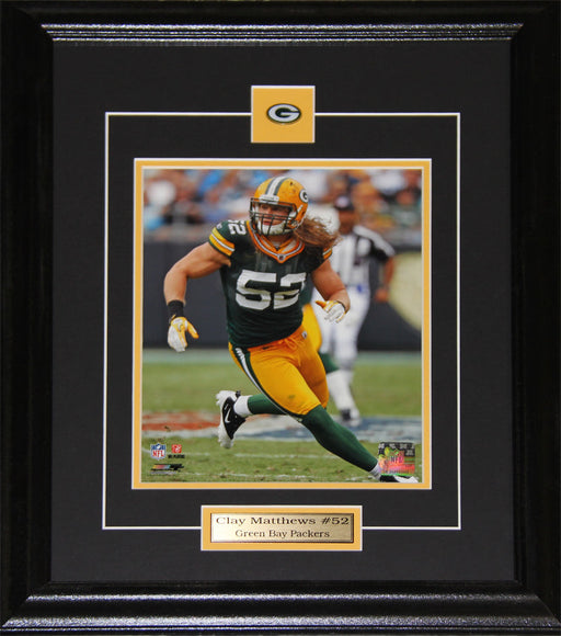 Clay Matthews Green Bay Packers 8x10 Football Memorabilia Collector Frame