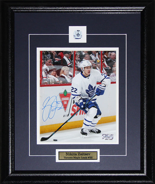 Nikita Zaitsev Toronto Maple Leafs Signed 8x10 Hockey Collector Frame