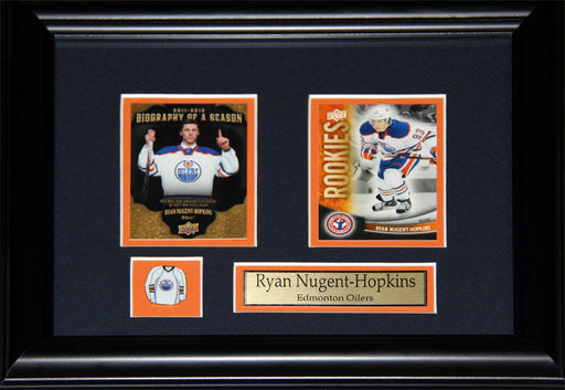 Ryan Nugent-Hopkins Edmonton Oilers 2 Card Hockey Collector Frame