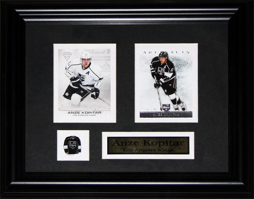 Anze Kopitar Los Angeles Kings 2 Card Hockey Memorabilia Collector Frame