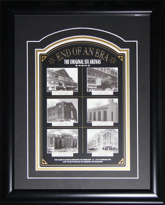 End of an Era Original Six Arena's Hockey Hockey Memorabilia Collector Frame